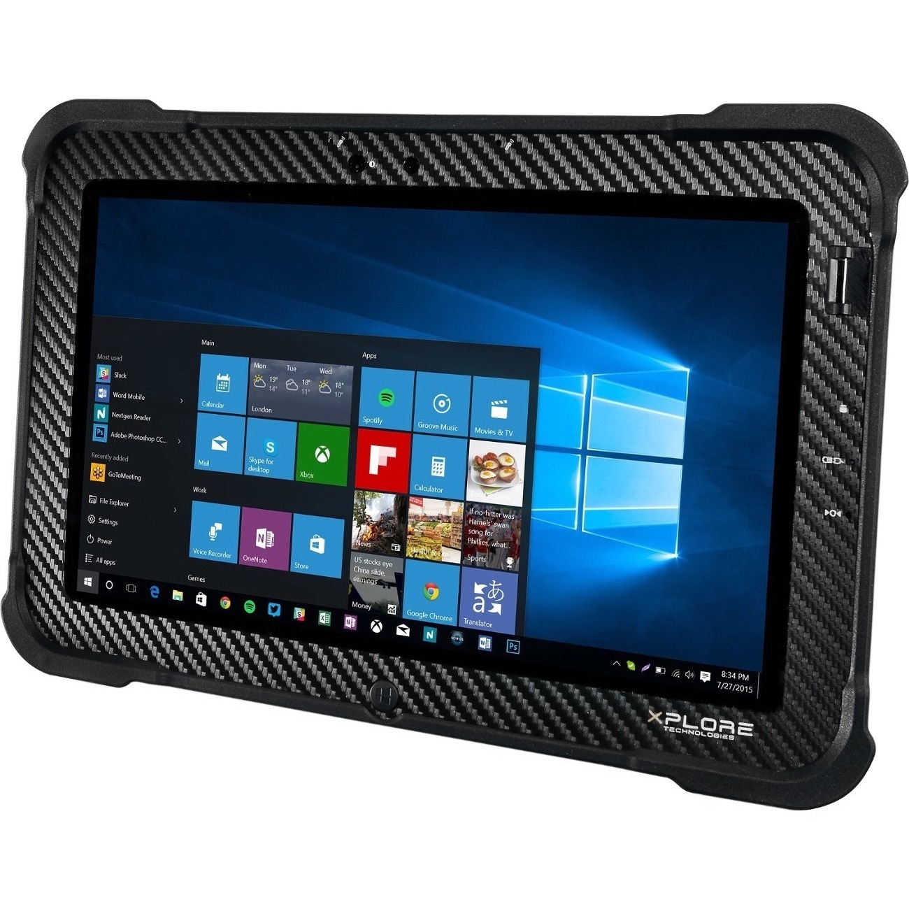 Xplore XSLATE B10 Tablet - 10.1" - 8 GB - 512 GB SSD - Windows 10