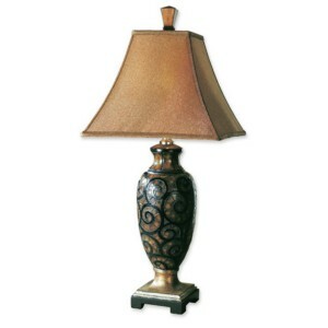 Uttermost Mosaic Penshell Spiral Lamp